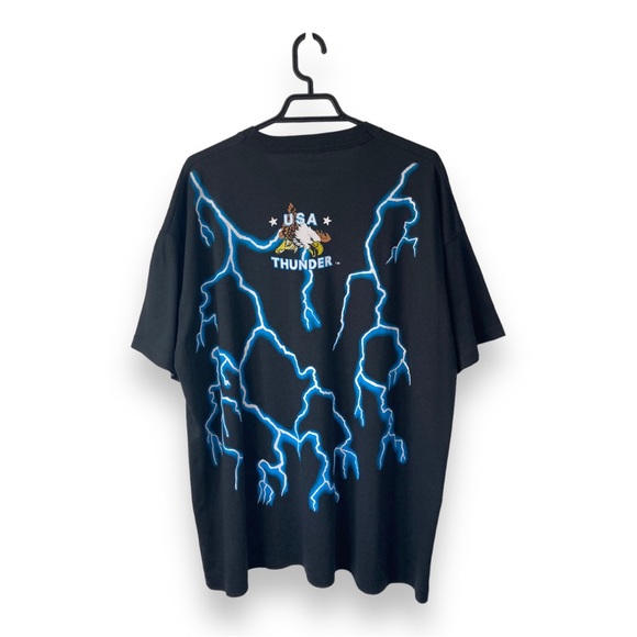 USA Thunder Black Eagle Brazos Sportswear Oversized T-shirt - Picture 2 of 10